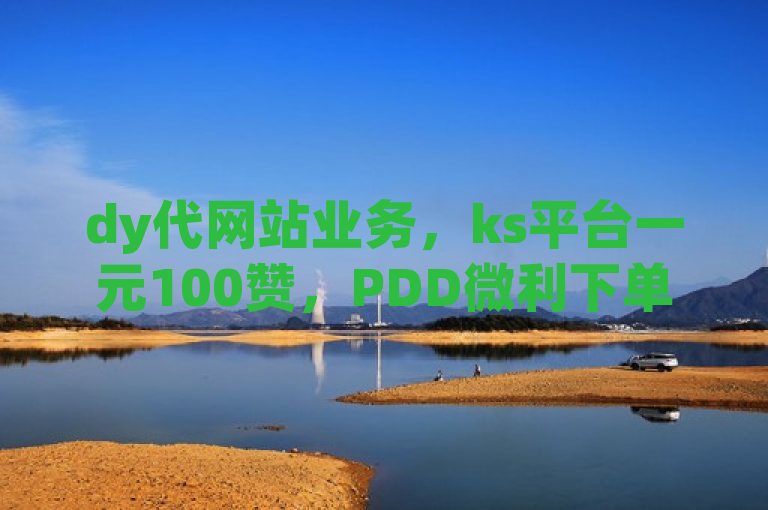 dy代网站业务，ks平台一元100赞，PDD微利下单。
