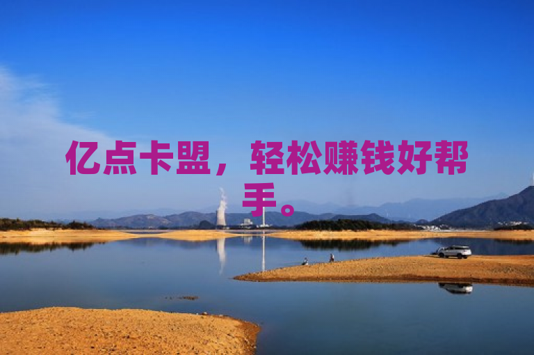 亿点卡盟，轻松赚钱好帮手。