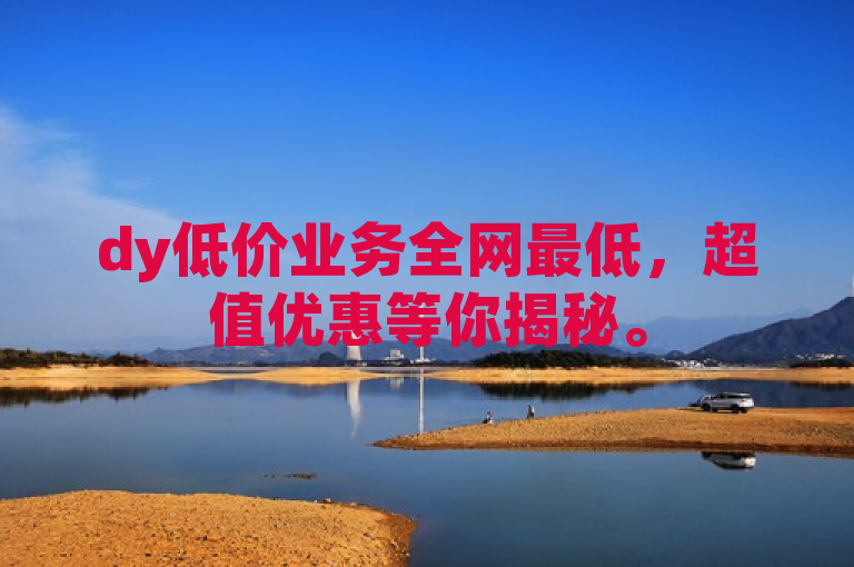 dy低价业务全网最低，超值优惠等你揭秘。