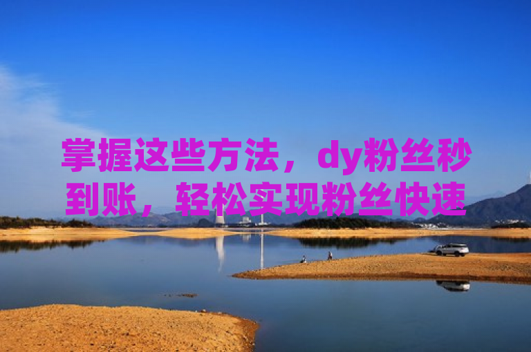 掌握这些方法，dy粉丝秒到账，轻松实现粉丝快速增长！