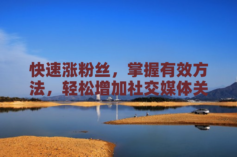 快速涨粉丝，掌握有效方法，轻松增加社交媒体关注者。