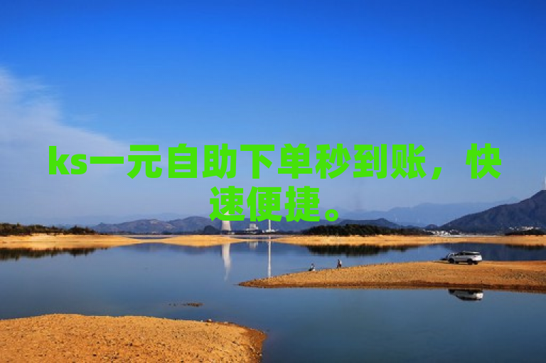 ks一元自助下单秒到账，快速便捷。