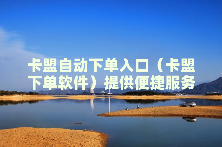 卡盟自动下单入口（卡盟下单软件）提供便捷服务。